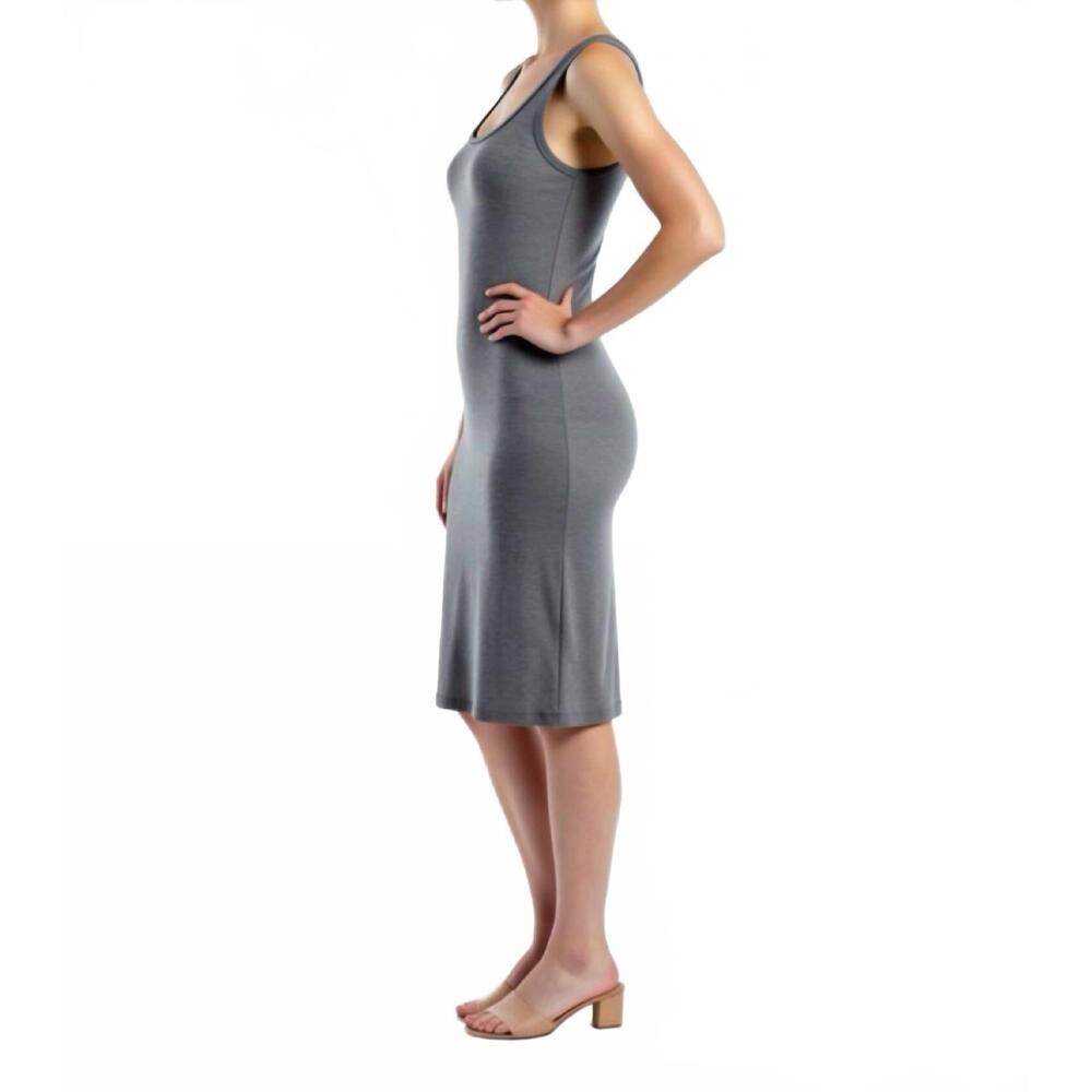 NEW SKIMS soft lounge mini dress in heather gray - Picture 3 of 4